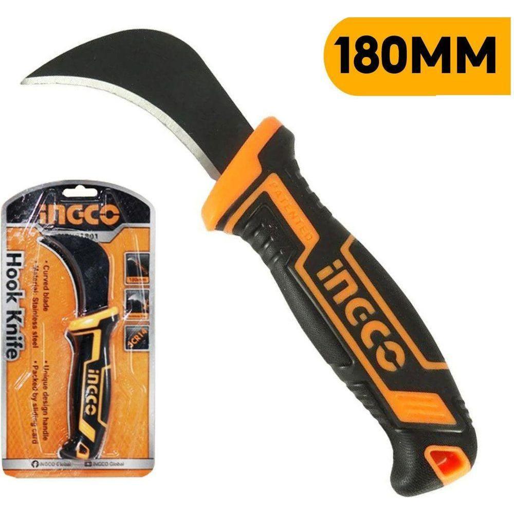 Ingco HPK81801 Carving Hook Knife / Cutter Knife 180mm - KHM Megatools Corp. Ingco HPK81801 Carving Hook Knife / Cutter Knife 180mm - KHM Megatools Corp.